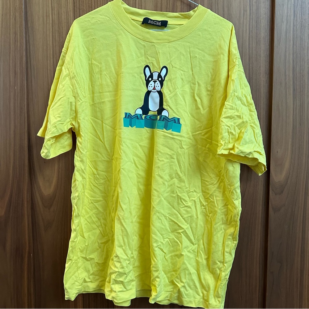 MCM Vibrant Yellow Cotton Tee